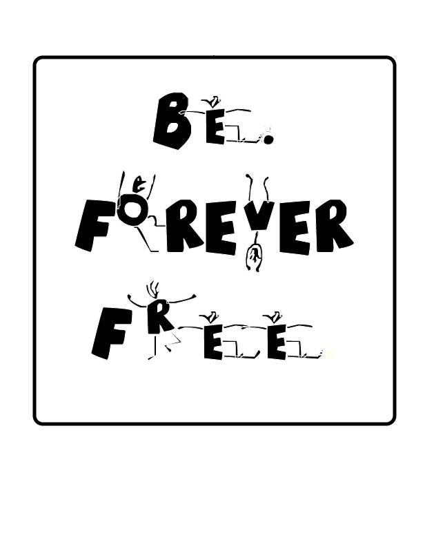 Be Free (White) - Modern Wall Art - Olli+Lime